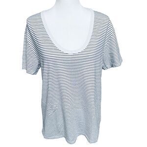 Adriano Goldschmied Striped T-Shirt Sz M